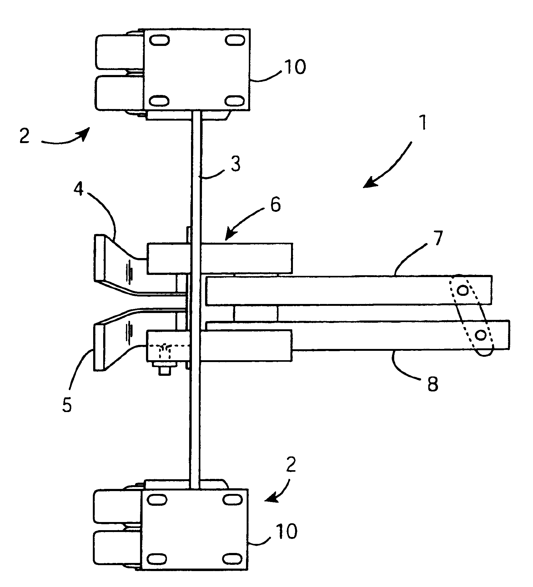 Trolley wheel mechanism