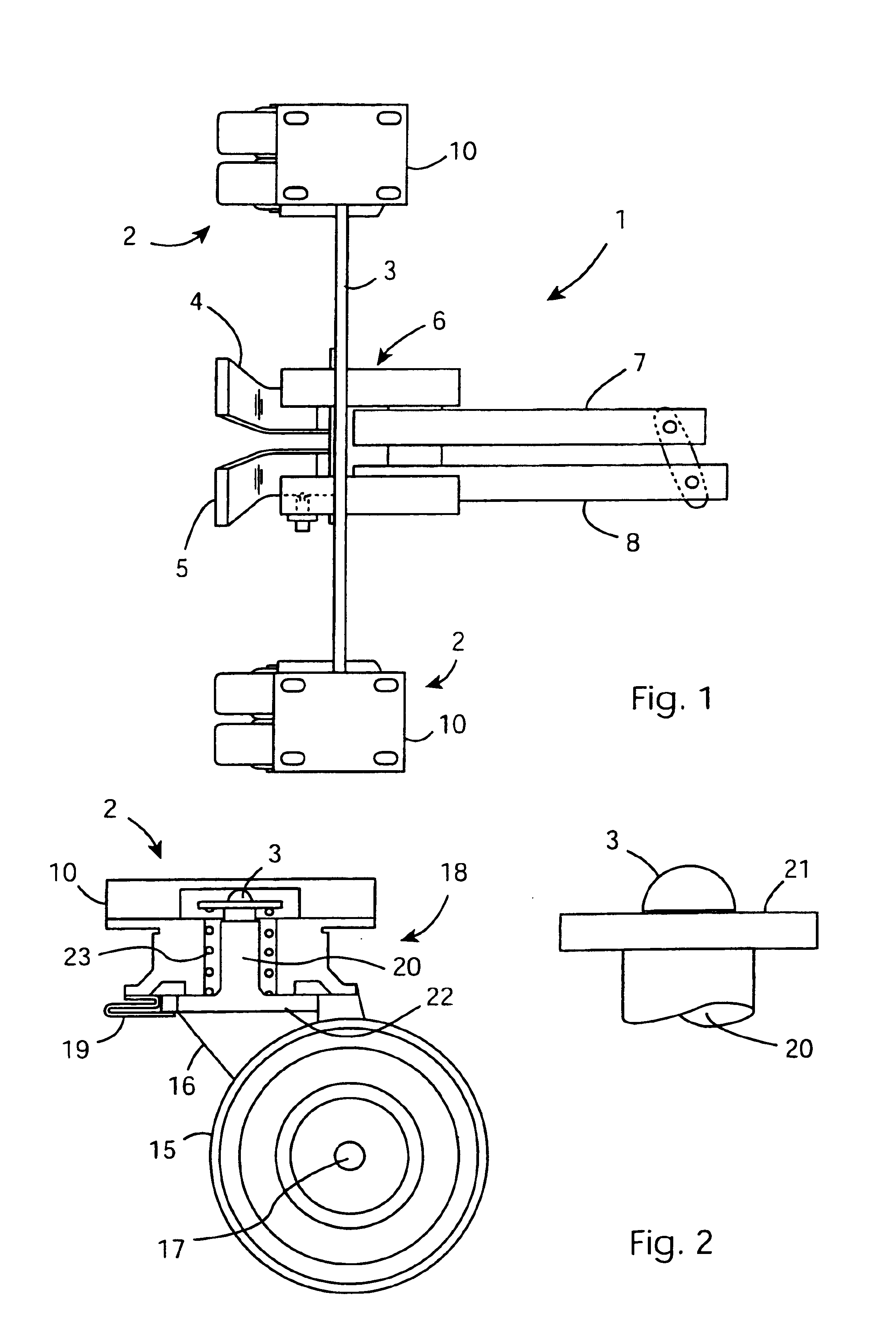 Trolley wheel mechanism