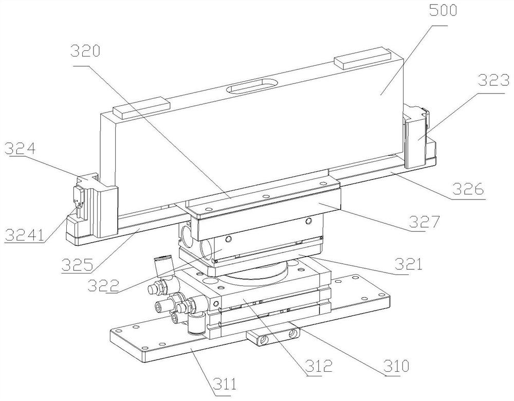 Square lithium battery large surface appearance defect detection system and application method thereof