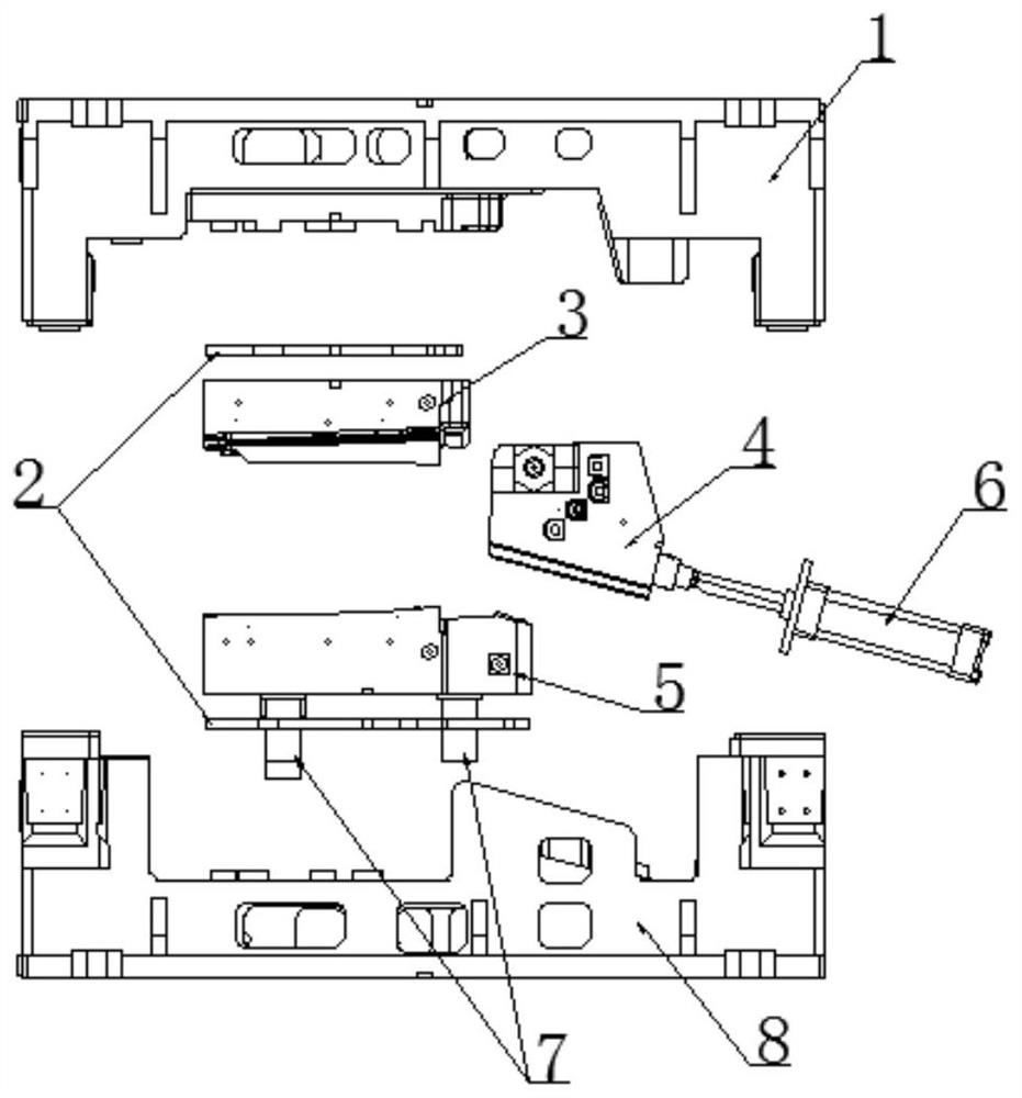 Forming mold and forming process for composite material product with complex structure