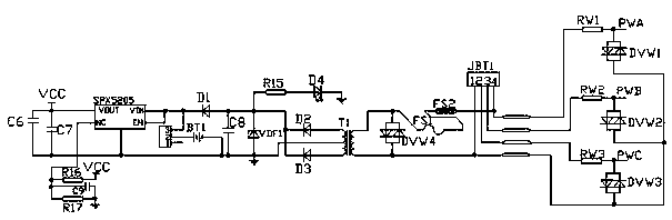 Power transmission and transformation line alarming and monitoring terminal