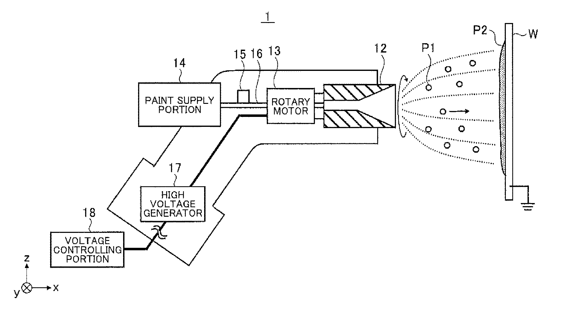 Electrostatic atomizing coating apparatus and coating method