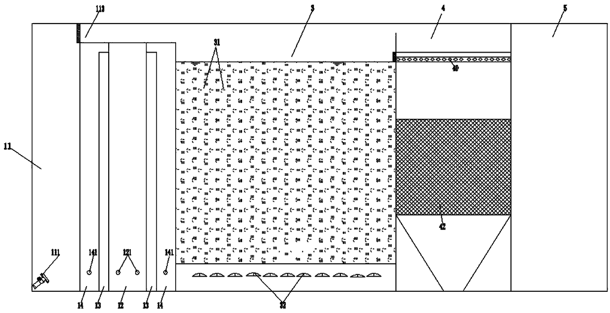 Continuous alternating MBBR sewage treatment method and equipment