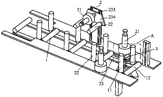 A fully automatic aluminum film sticking machine