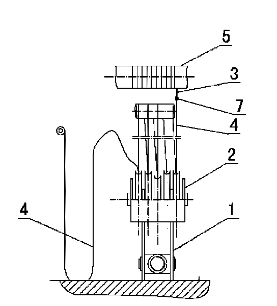 Quick replacement method of steel cables of crane