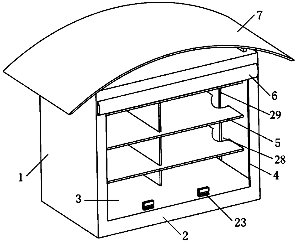 An intelligent waterproof and heat dissipation electric cabinet suitable for outdoors