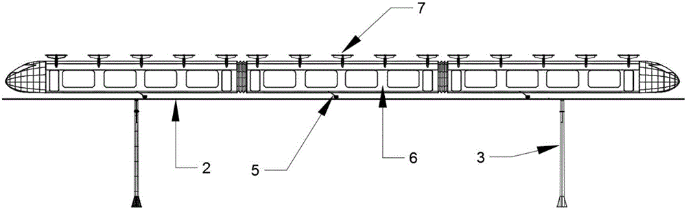 Rail ultralow-altitude aerial vehicle