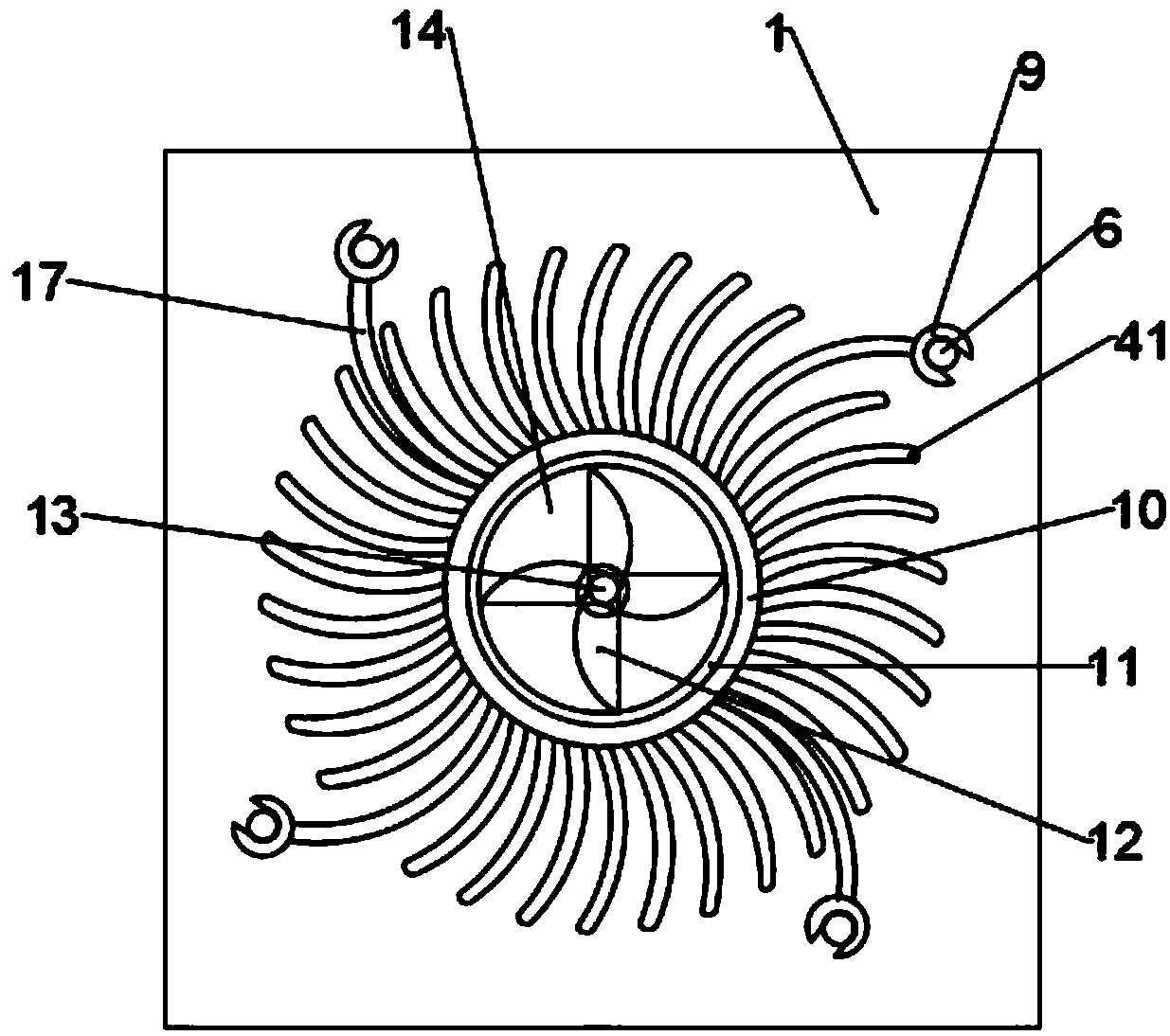 Special radiator fan structure for microelectronic equipment