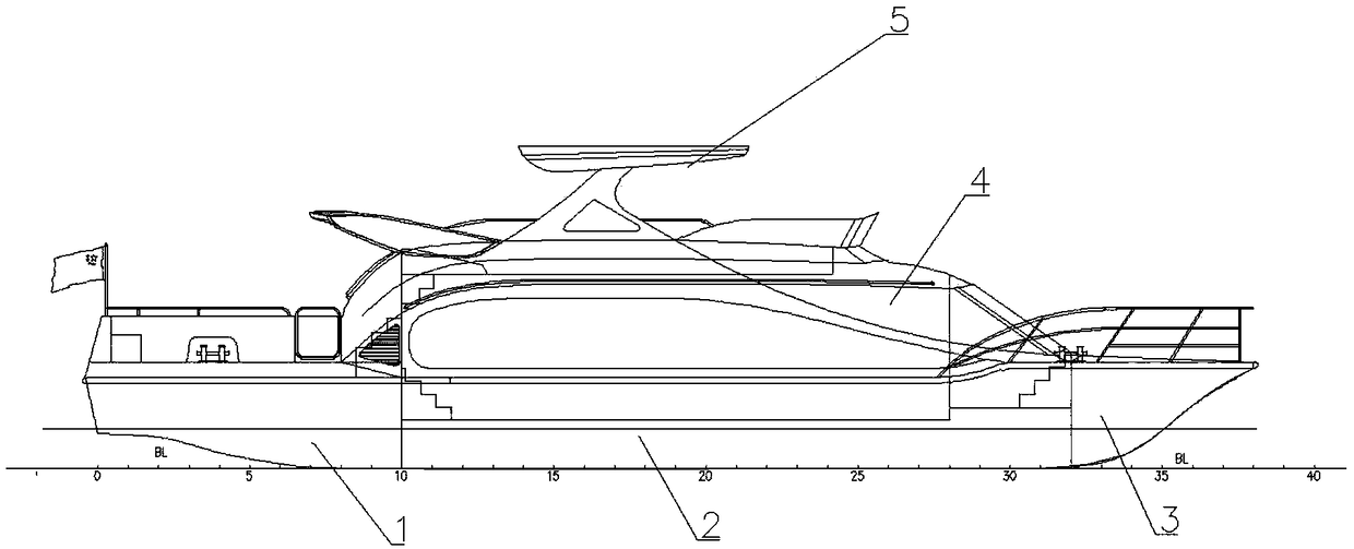 Method for manufacturing glass fiber reinforced plastic business travel ship