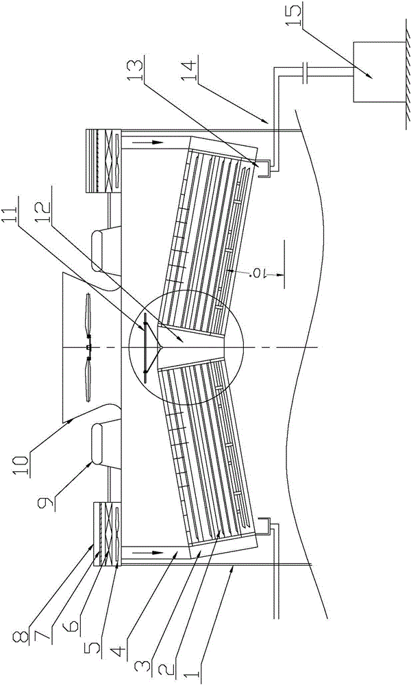 Cooling tower mist removal and water collection device