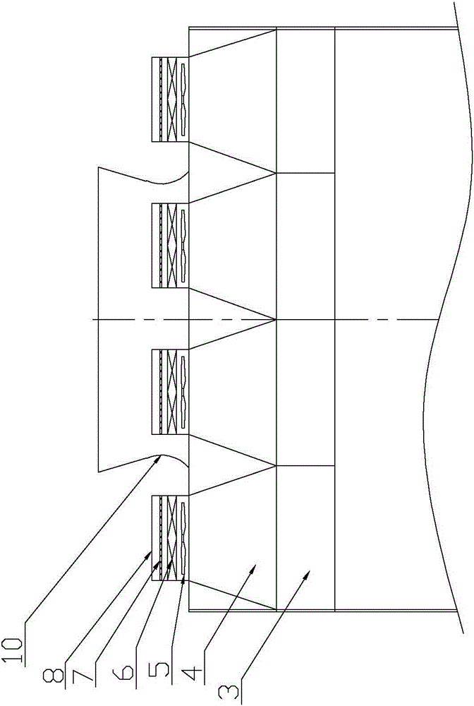 Cooling tower mist removal and water collection device