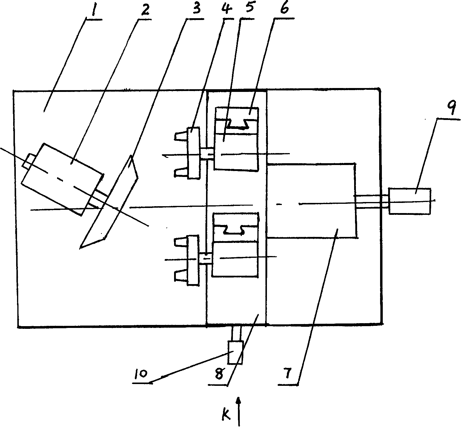 Method for processing spiral bevel gear and apparatus for forming large wheel of bevel gear thereof