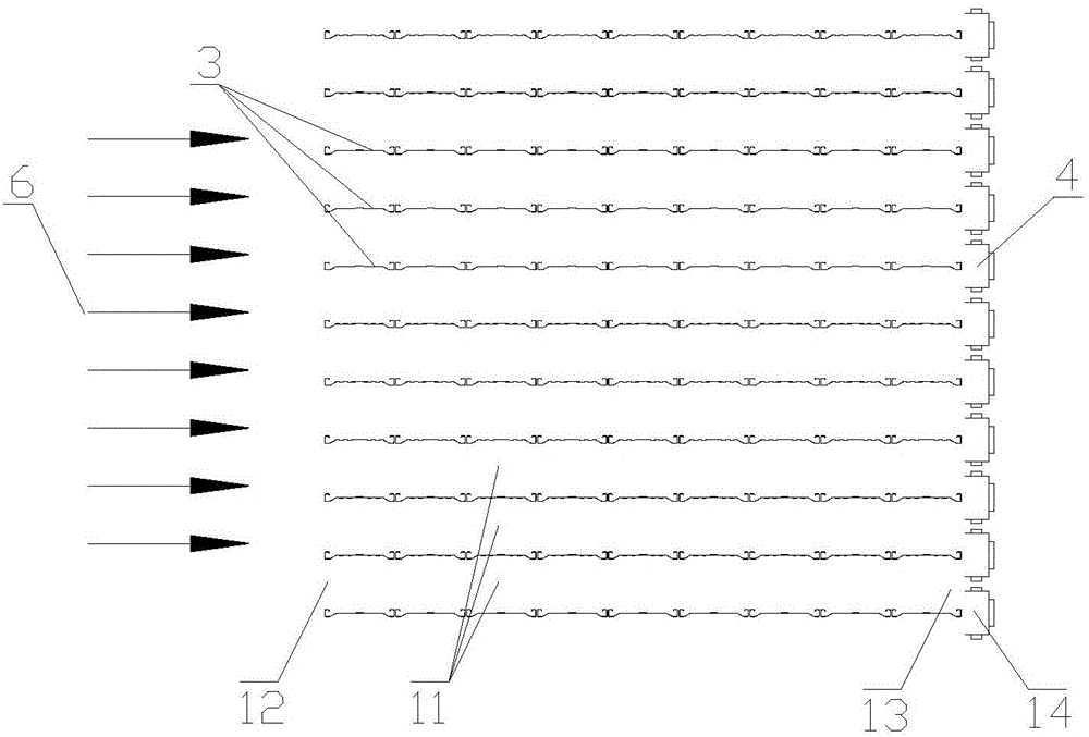 Groove netty secondary dust collecting device