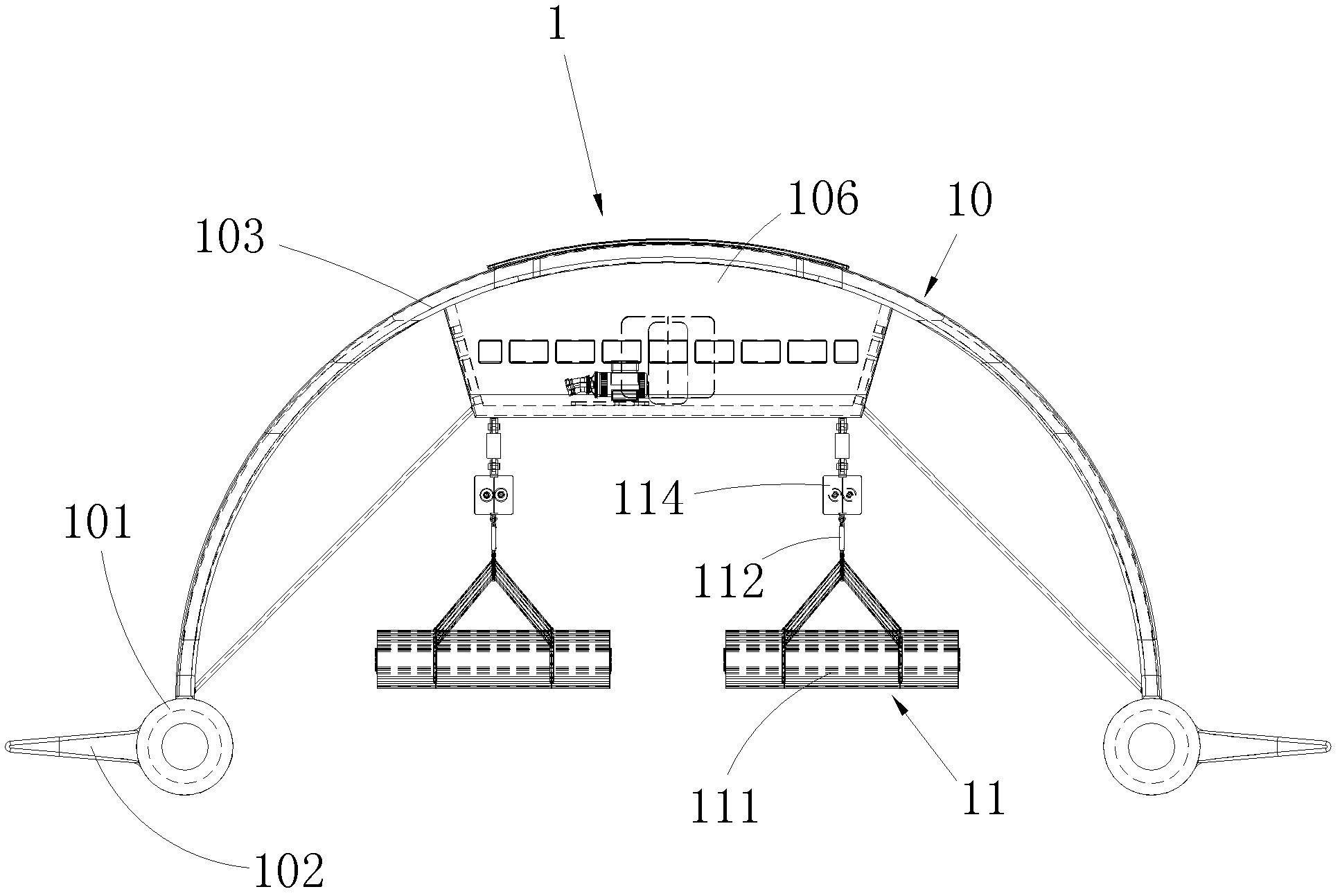 Wave energy converting device