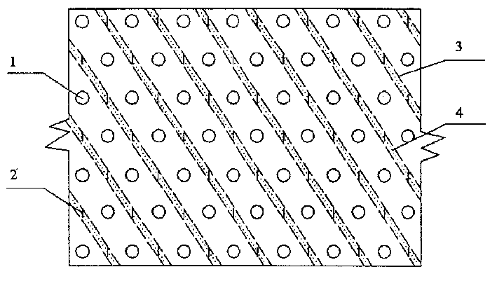 Method for carrying out water expelling and powder spray piling composite foundation ground