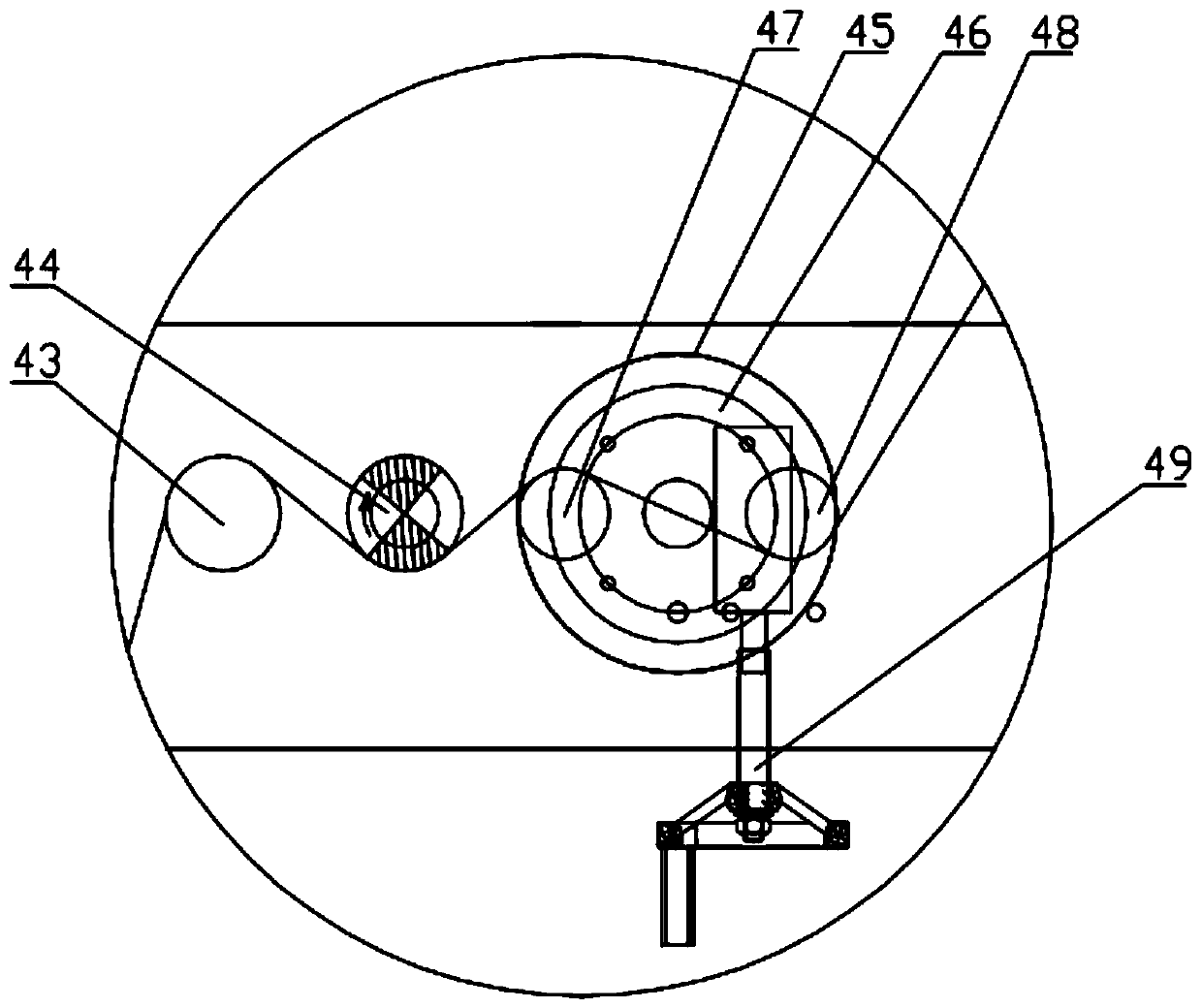 Front and back double-sided sueding machine