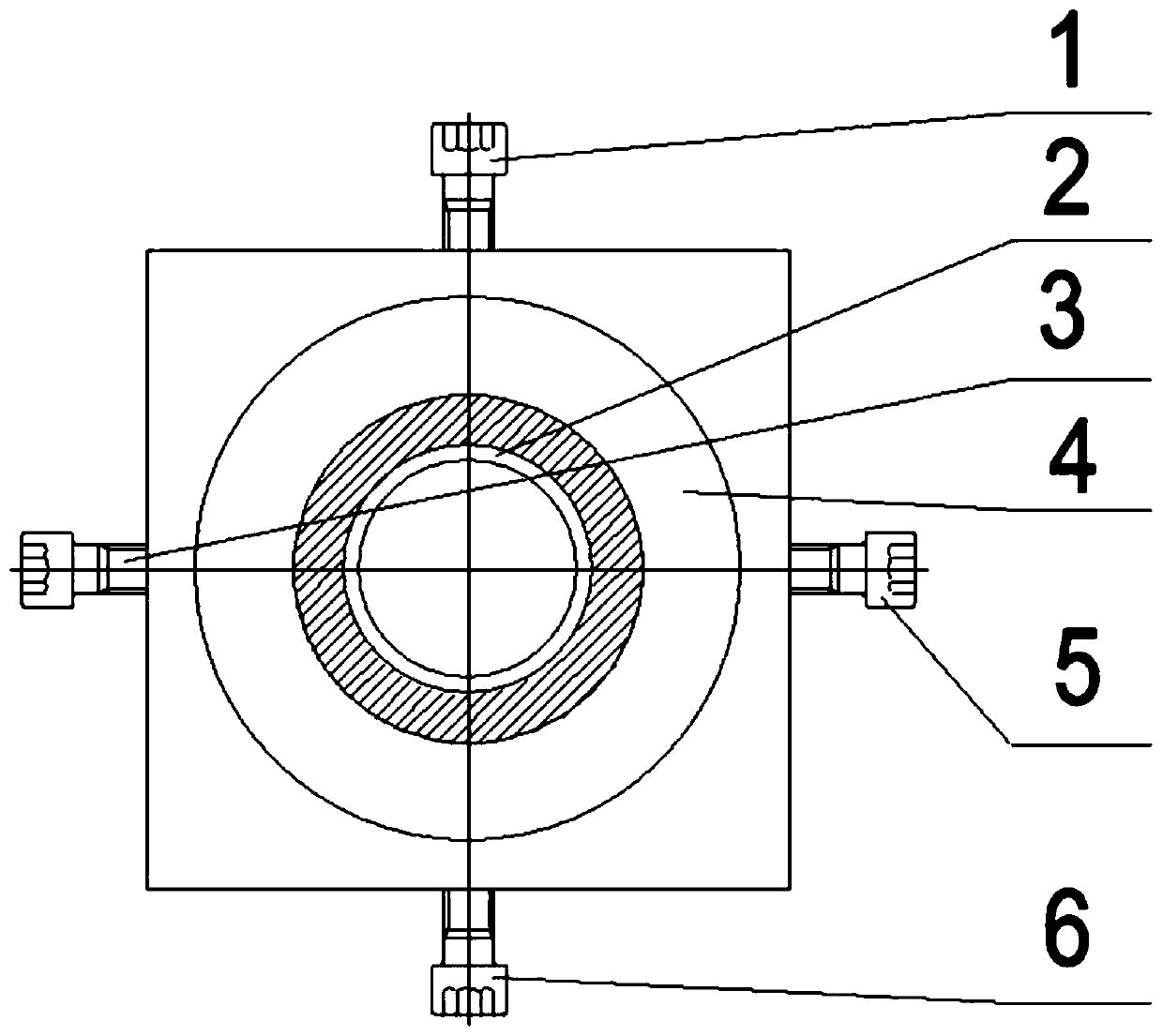 Pipe extrusion type quick eccentricity adjusting operation method