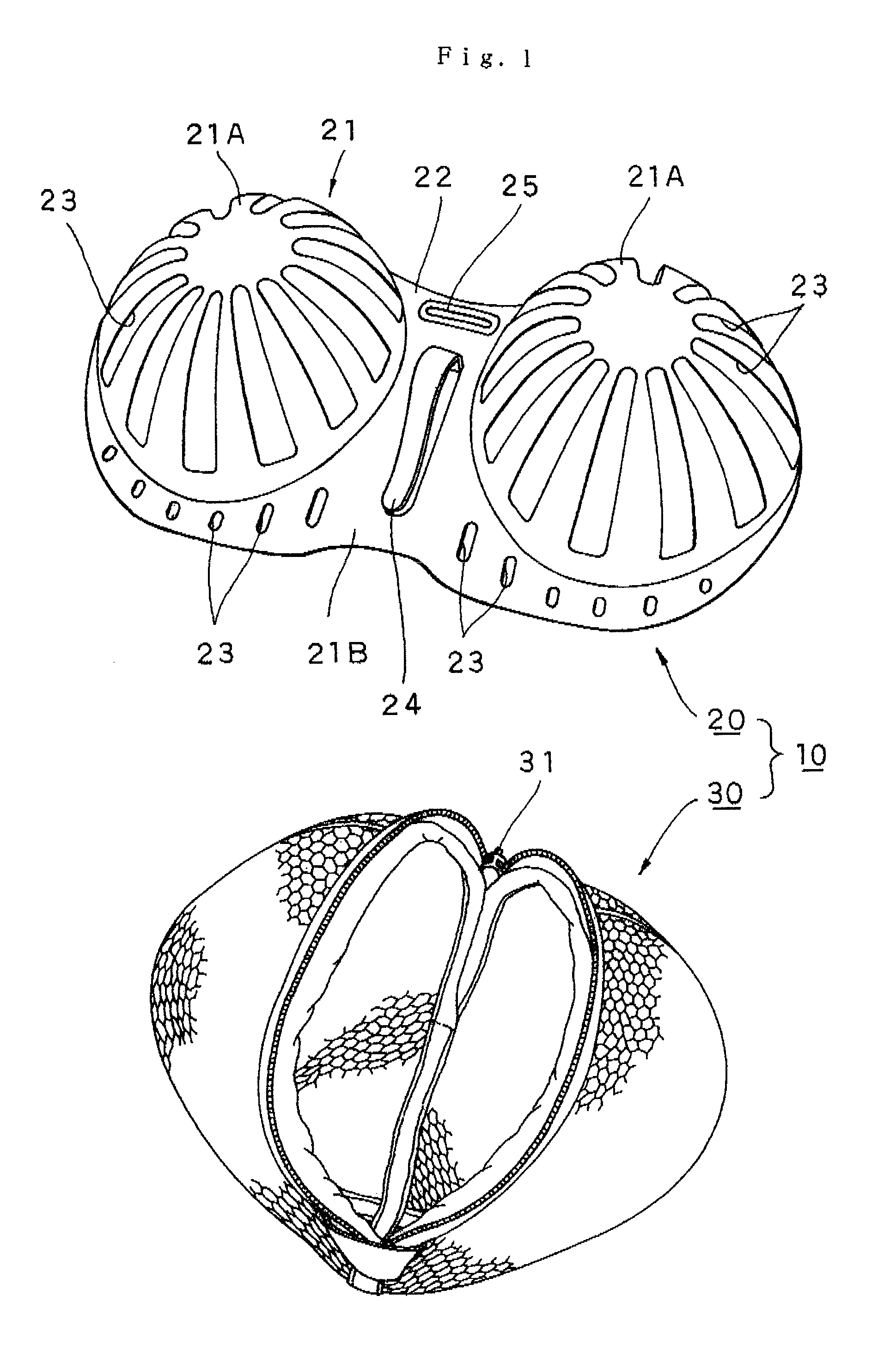 Brassier washing utensil