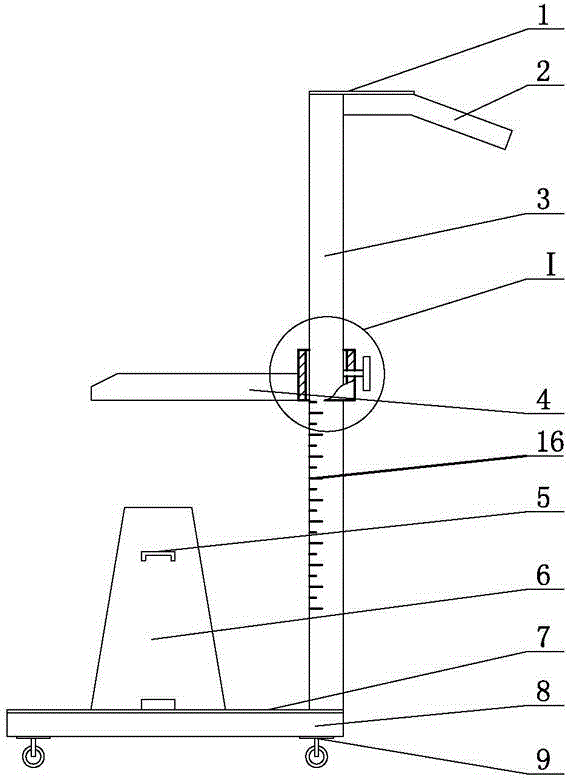 Movable concrete slump test bench