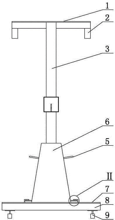 Movable concrete slump test bench