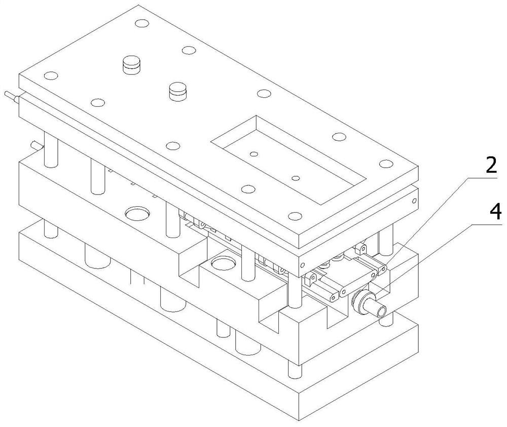 Cooling device of stamping die for automobile parts