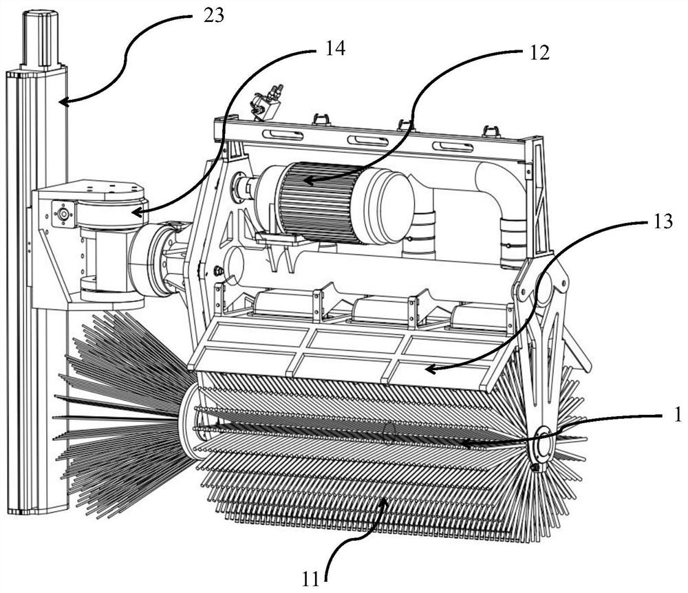 Automatic clearing device of shield segment mold