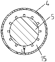 A corn threshing device with adjustable threshing gap