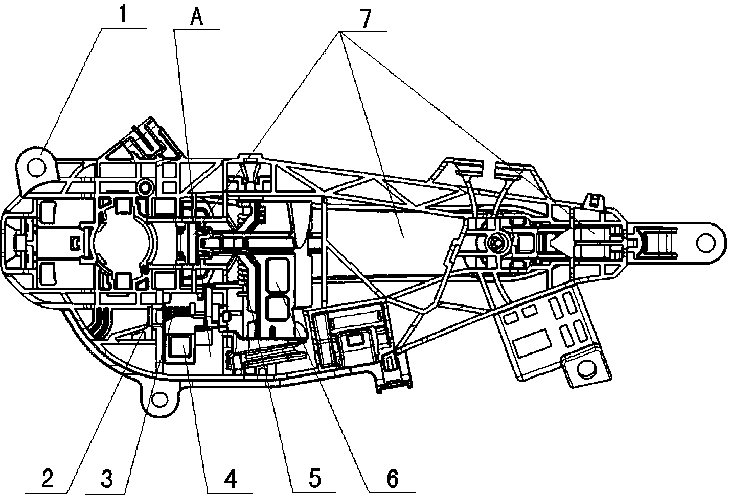 Locking mechanism for preventing interlink impact inertia accidental vehicle door opening