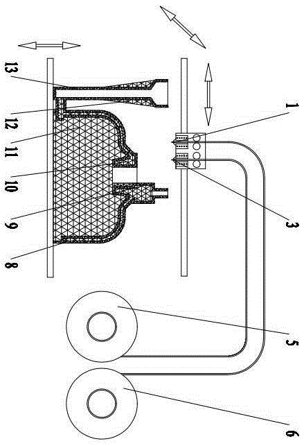 Die-free fast casting method based on fused deposition technology