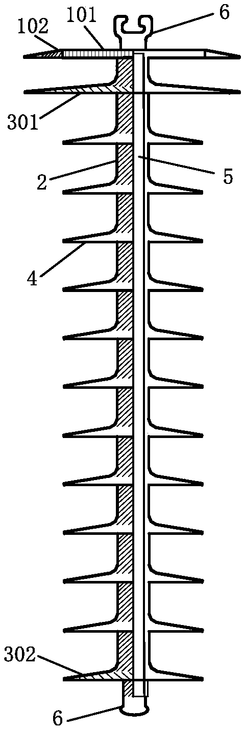 Anti-bird dung anti-bird pecking hard composite insulator