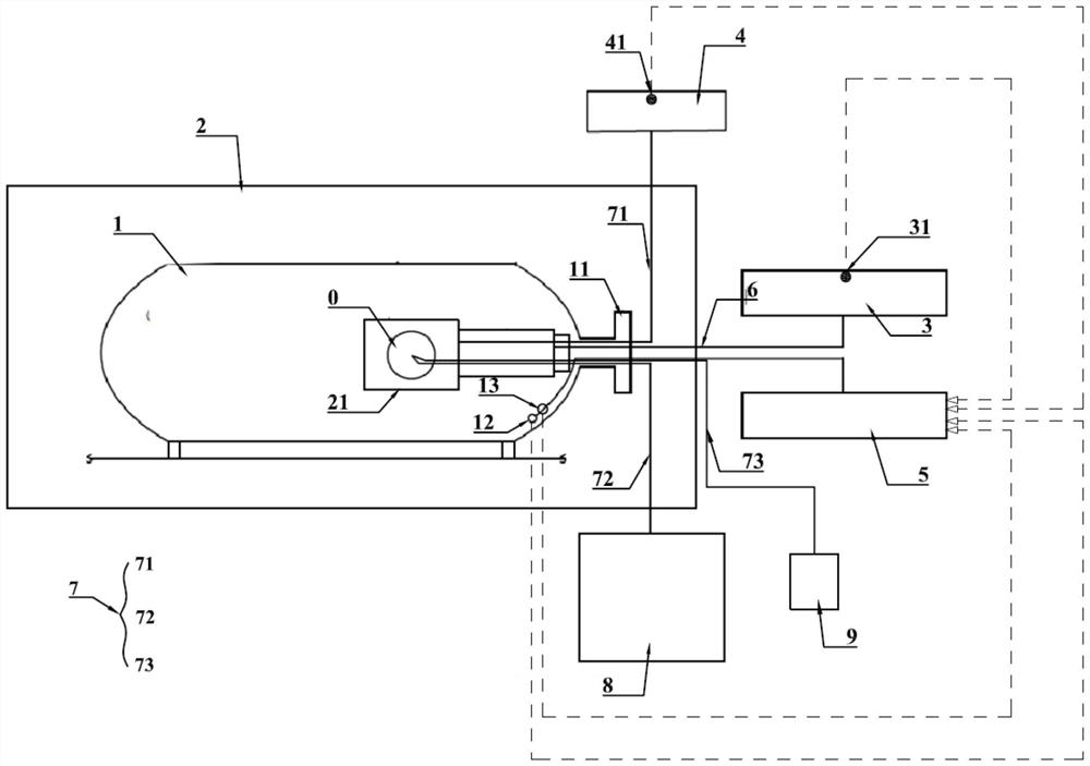 Underwater hydraulic valve internal and external pressure test system and experiment method