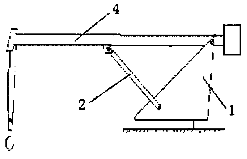 Modelica language-based simulation modeling method of amplitude-changing mechanism of automobile crane