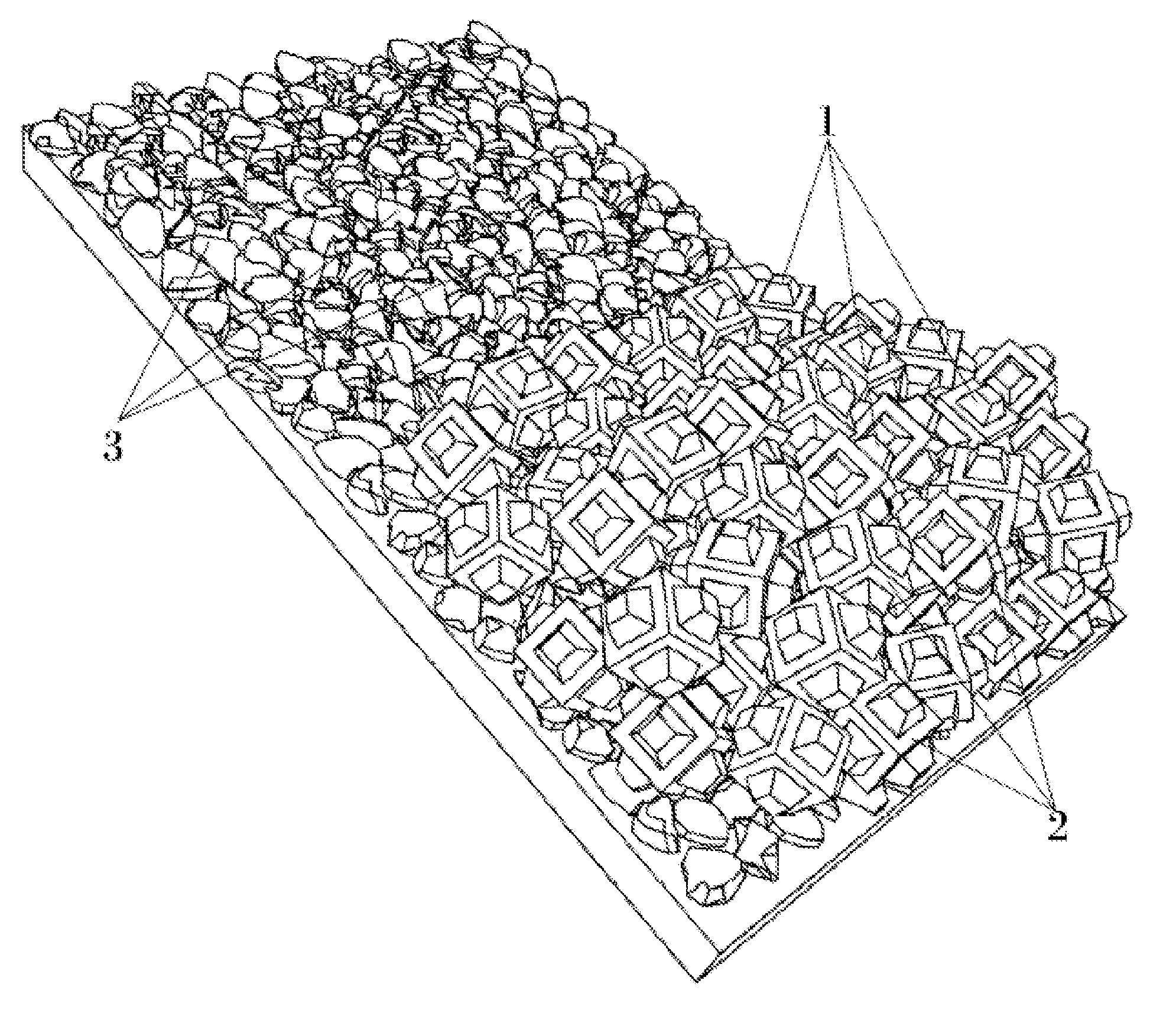 Element used to form breakwaters