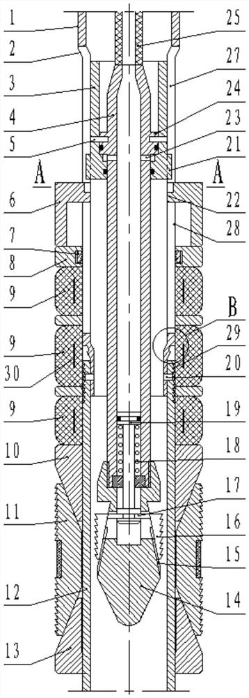 Soluble bridge plug capable of being automatically released and using method thereof