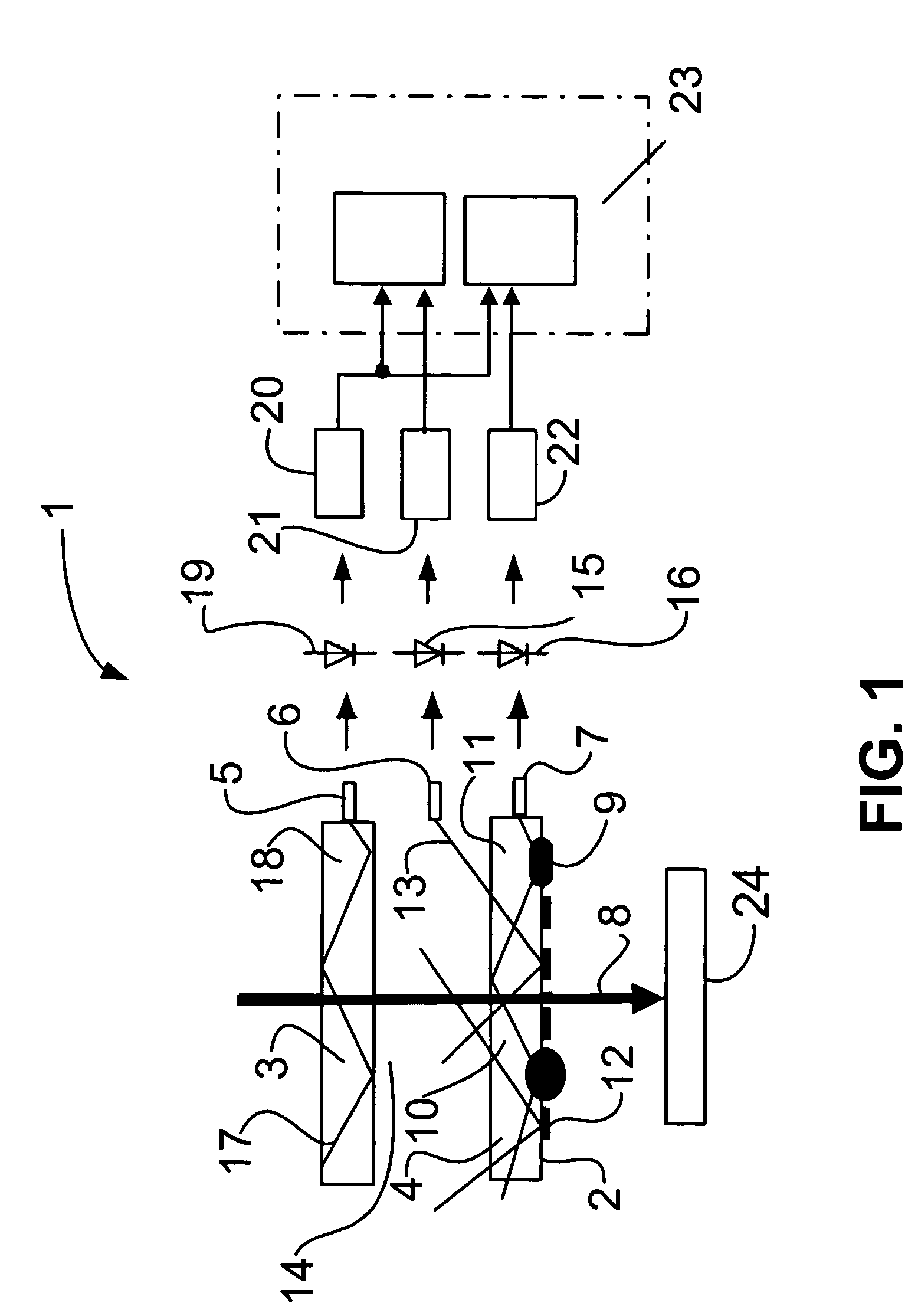 Monitoring an optical element of a processing head of a machine for thermal processing of a workpiece