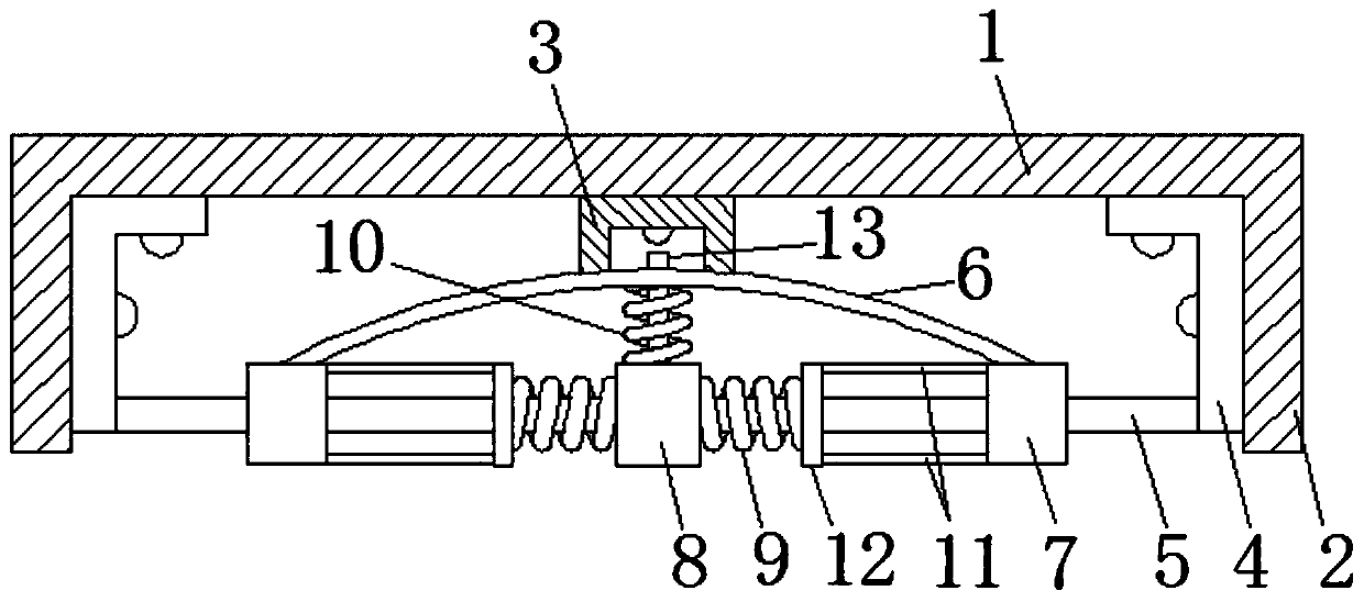 Pressure-resistant shock-absorbing aluminum veneer