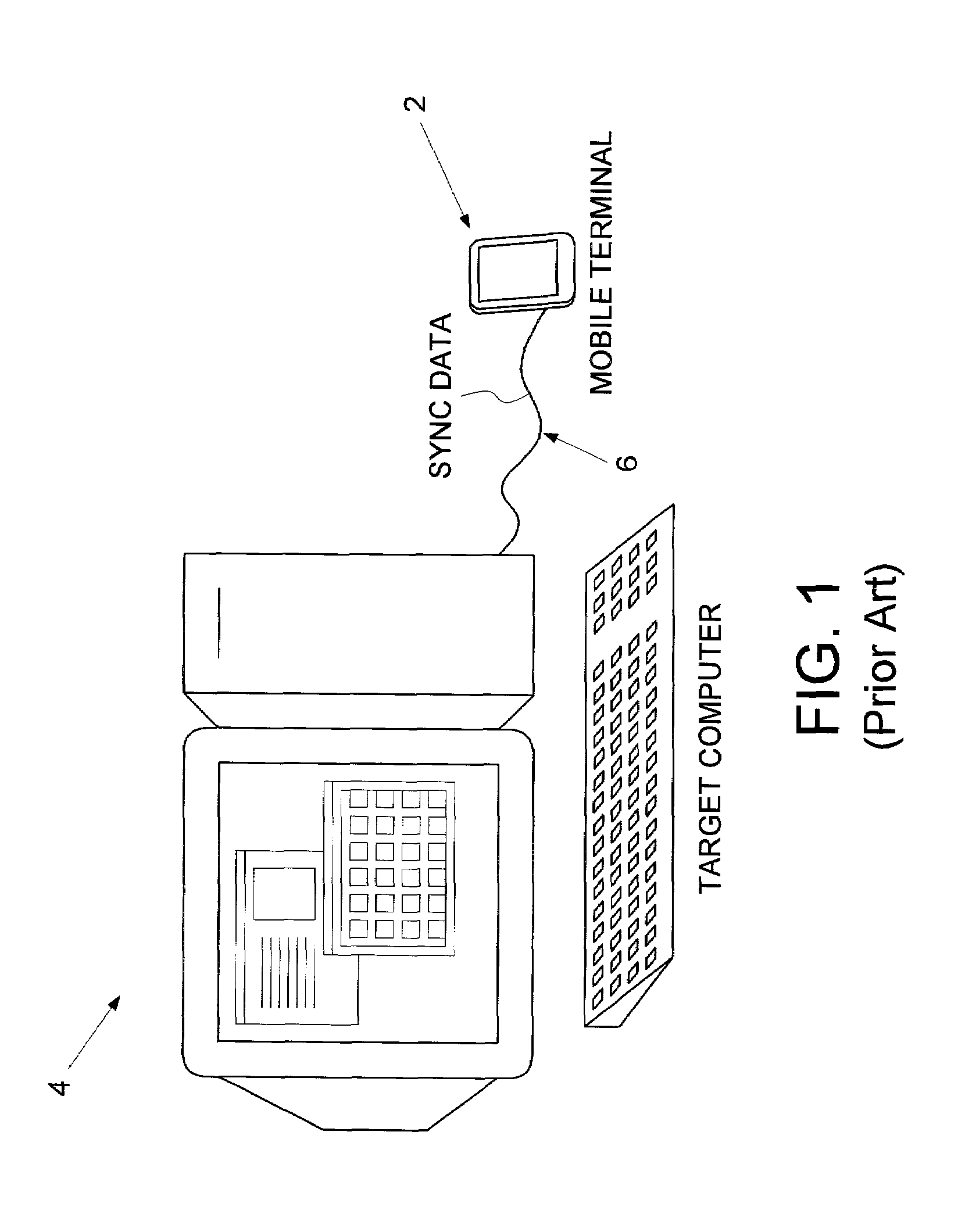 Mobile terminal synchronizing components of a document separately