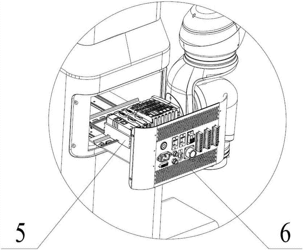 Double-arm-cooperative robot