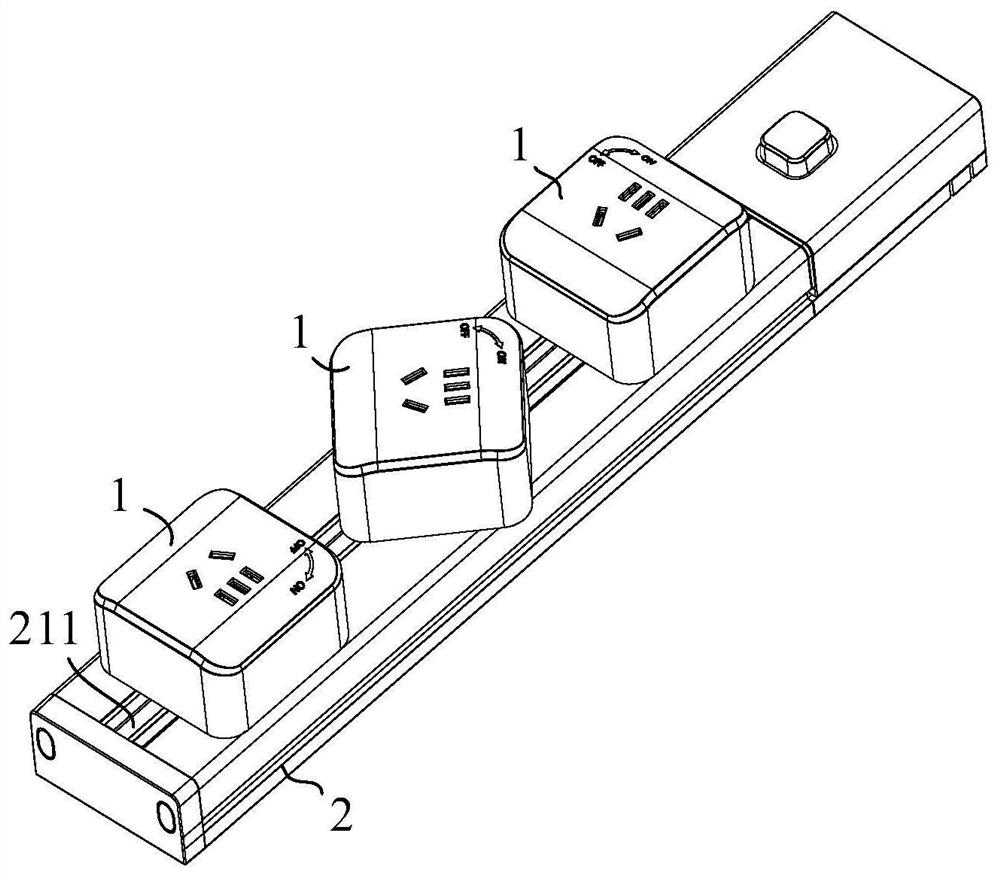 Adapter and track socket