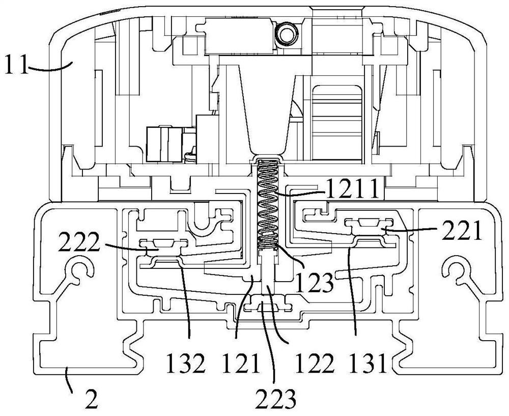 Adapter and track socket