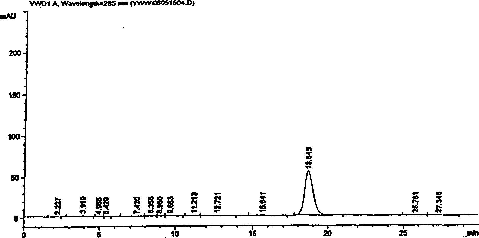 Salvianolic acid A preparing process