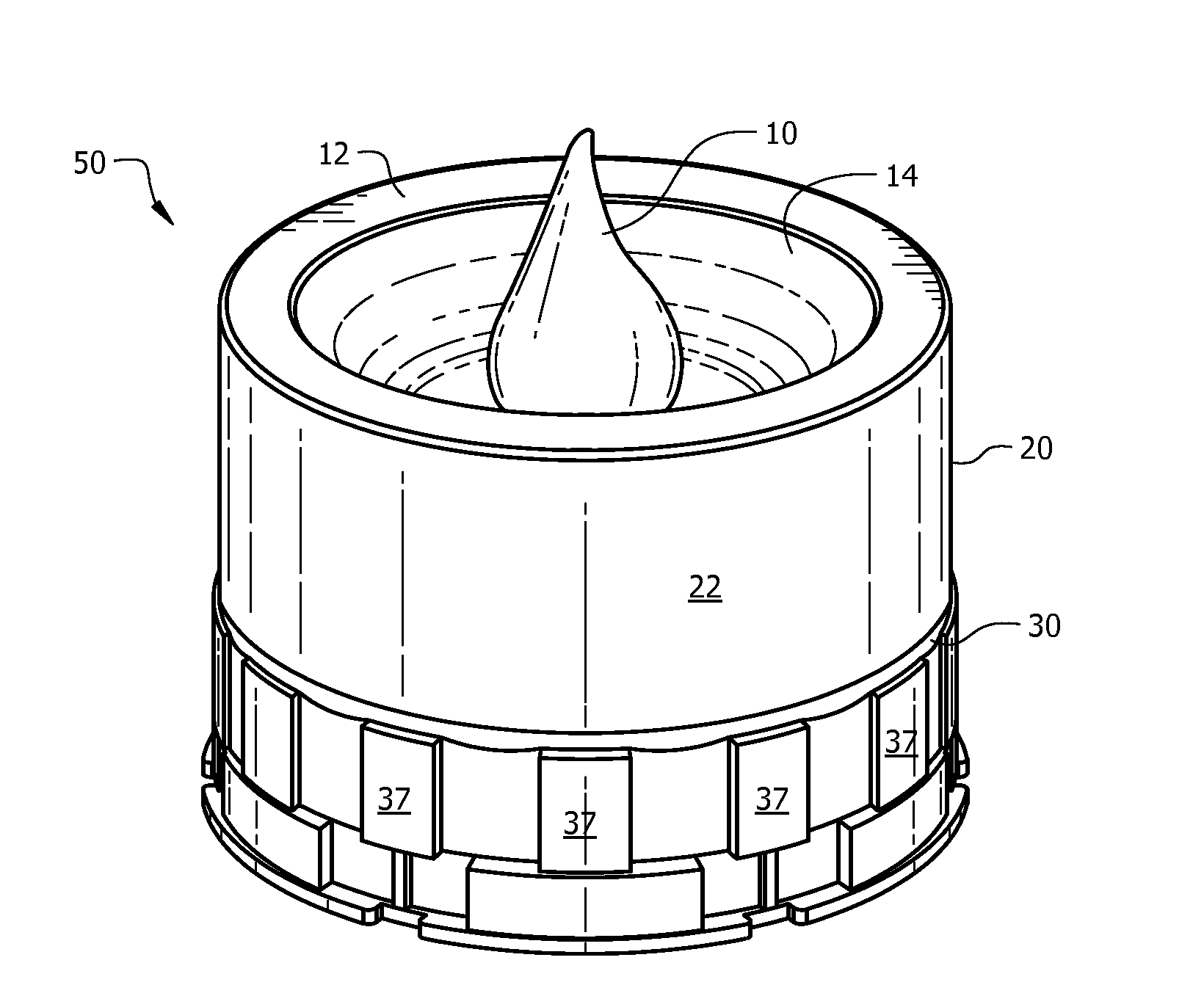 Solar candle light insert module