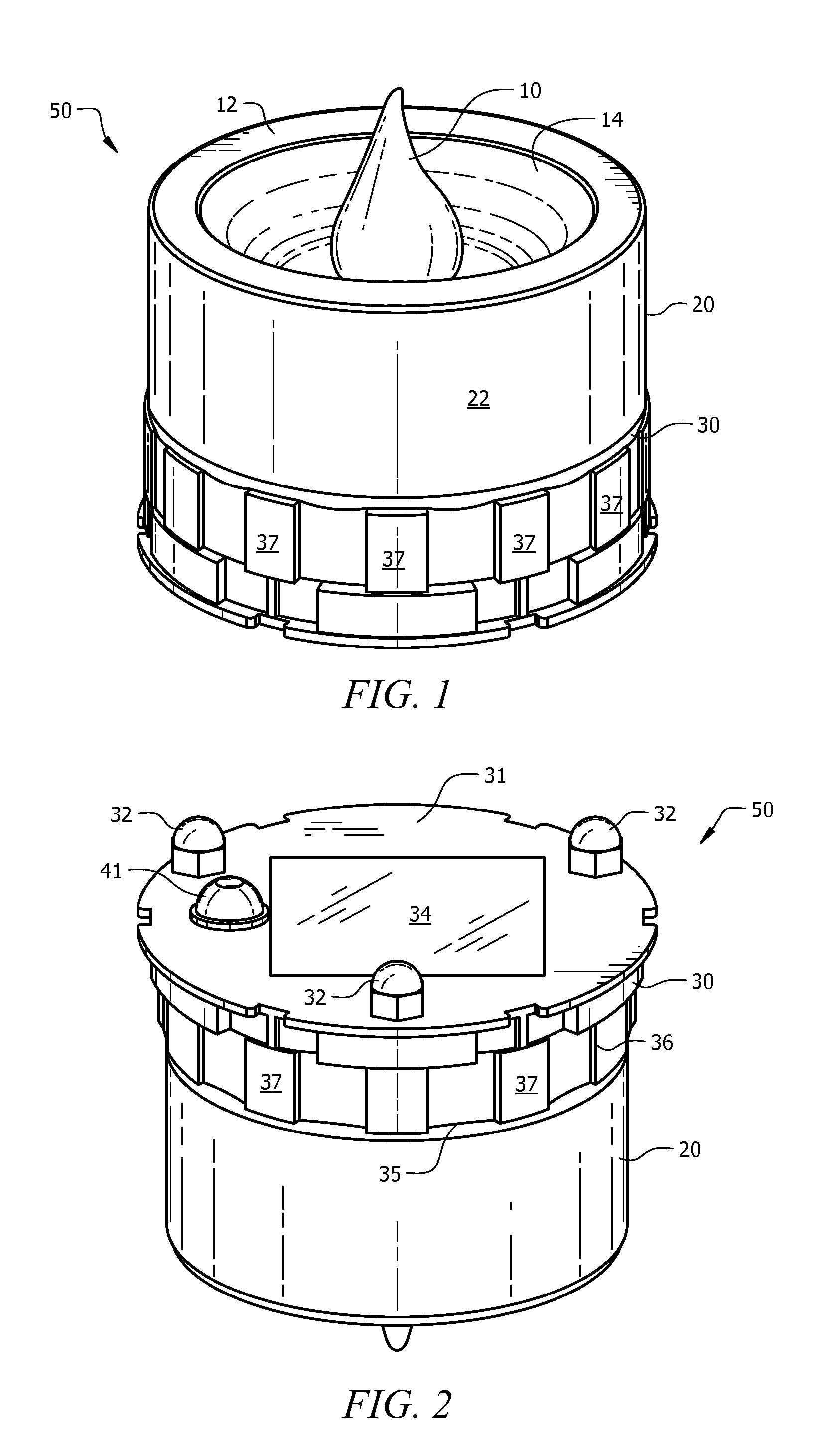 Solar candle light insert module