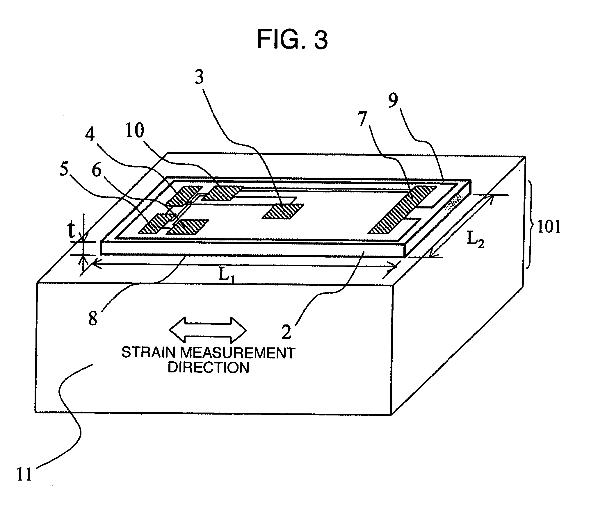 Apparatus for measuring a mechanical quantity