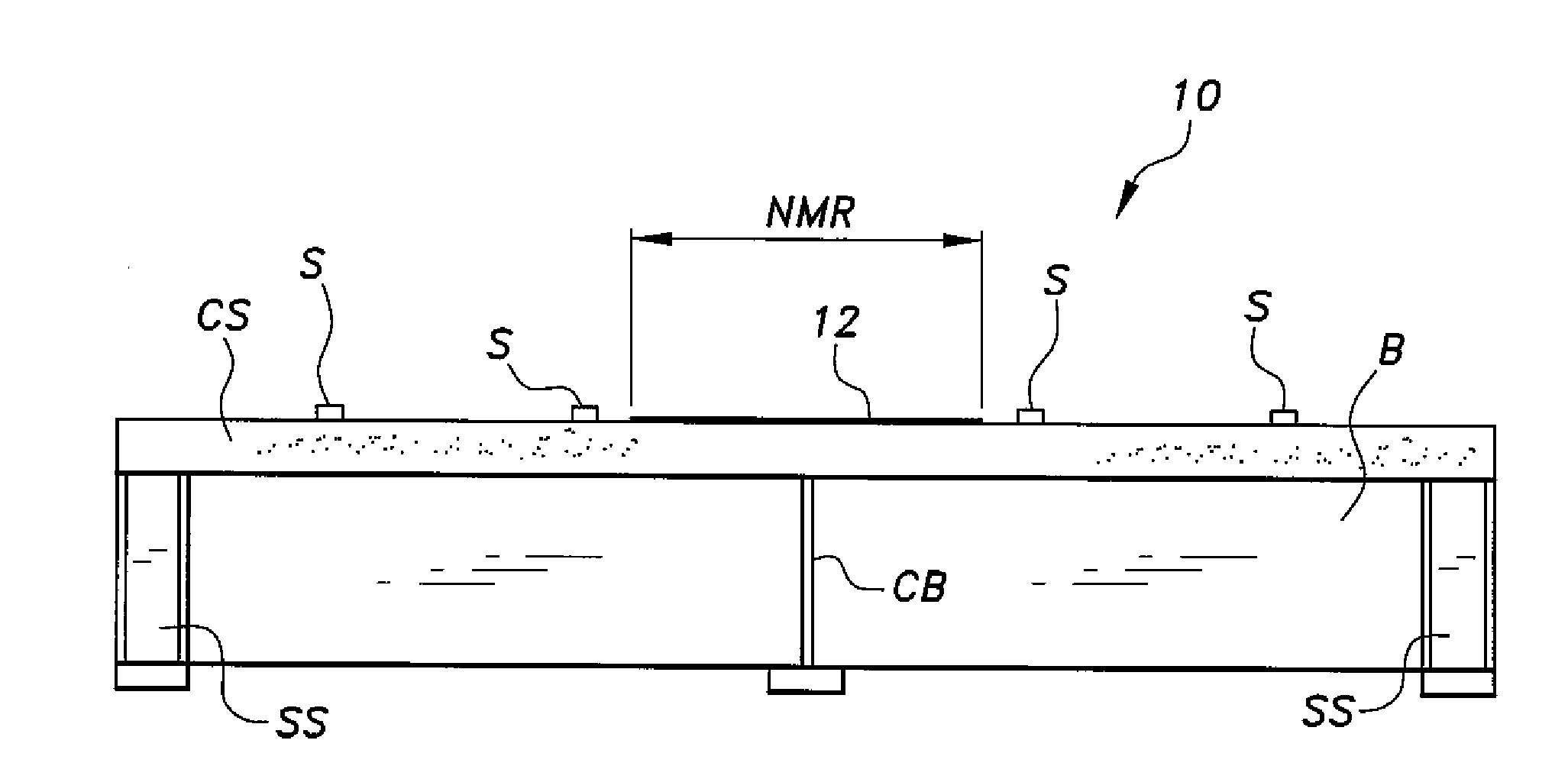 Composite girder partially reinforced with carbon fiber reinforced polymer