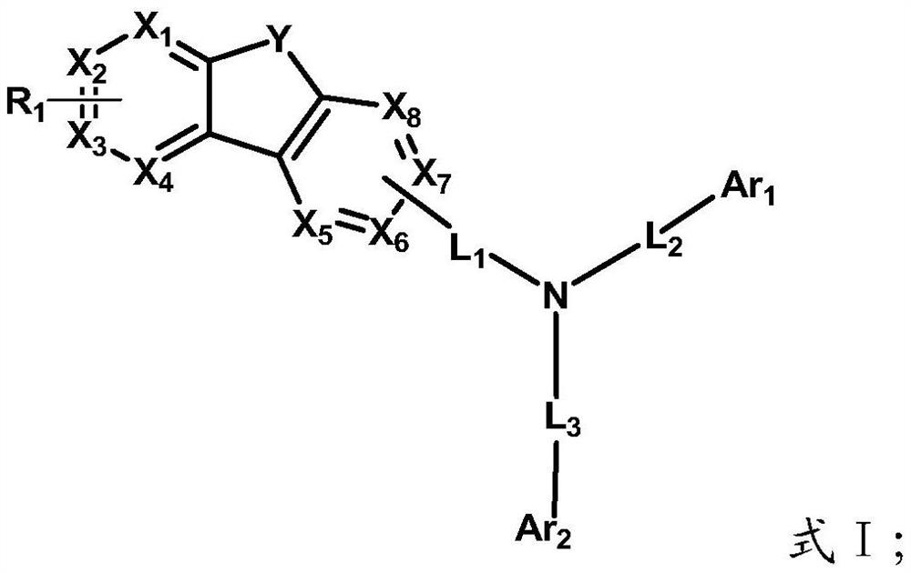 Heterocyclic compound containing heteroatom substituted fluorene and application thereof in photoelectric device