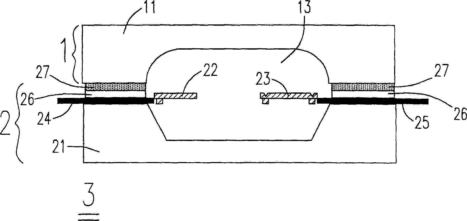 Manufacture of electromechanical element, microelectro mechanical and resonance element and air tightness test method