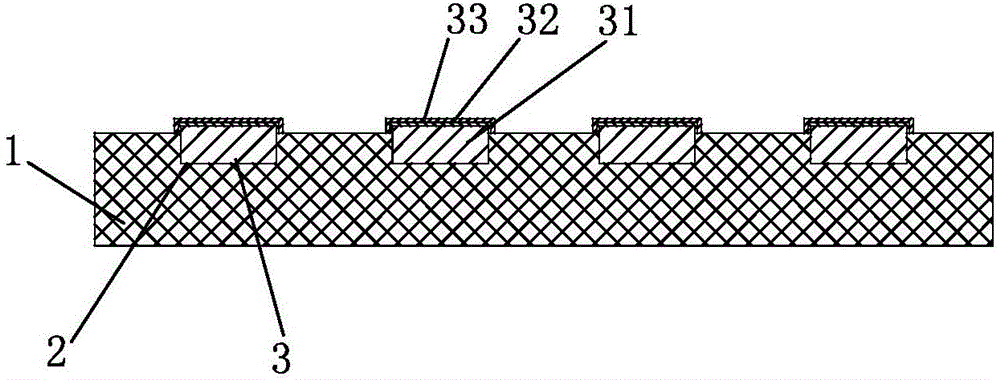 Data transmission plate of terminal and preparation process thereof