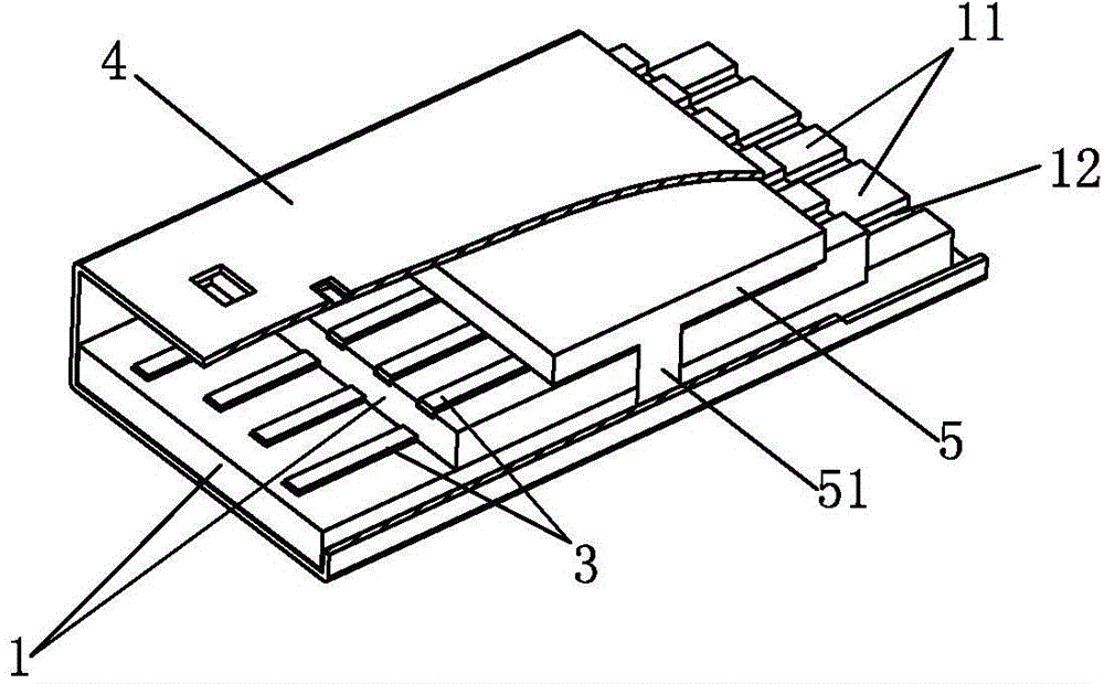 Data transmission plate of terminal and preparation process thereof