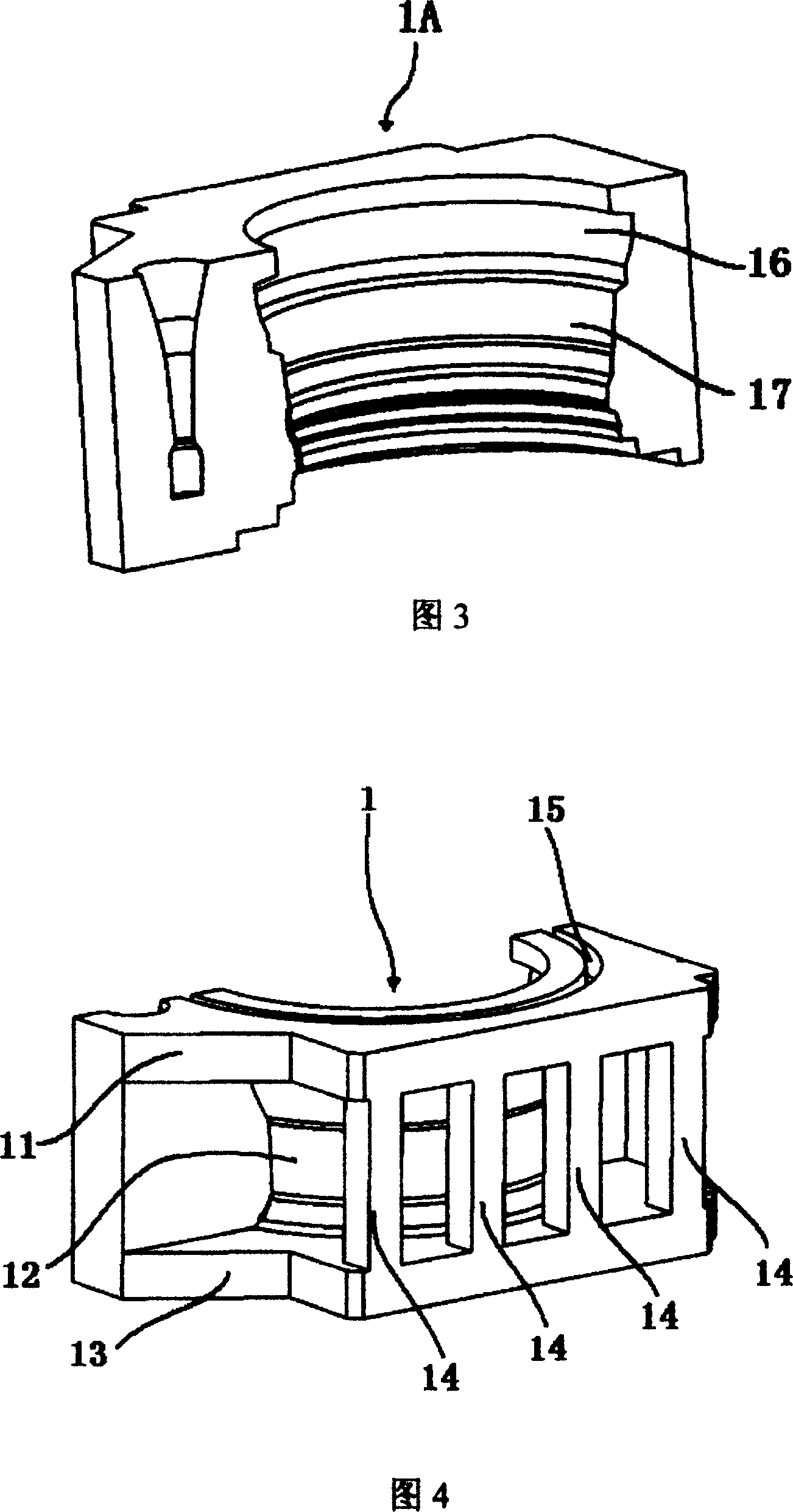 Side mold for gravitational casting of automobile hub